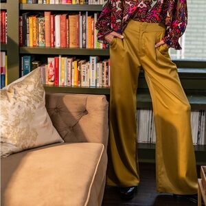 CROSBY by Mollie Burch Cora Trouser in Amber Green - NWT